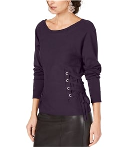 I-N-C Womens Lace Up Sides Pullover Sweater