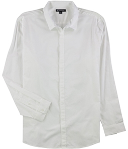 I-N-C Mens Solid Button Up Shirt