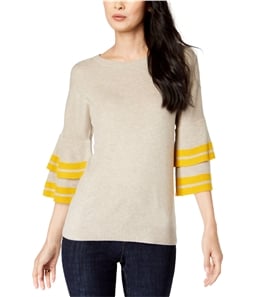 I-N-C Womens Tiered Sleeve Pullover Sweater