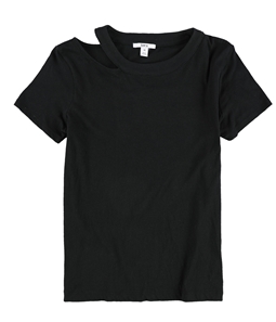 bar III Womens Cutout Basic T-Shirt