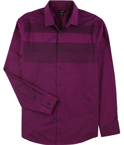 Alfani Mens Colorblocked Button Up Shirt