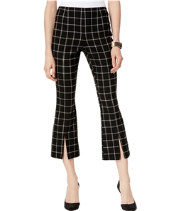 I-N-C Womens Slit Flare Casual Cropped Pants