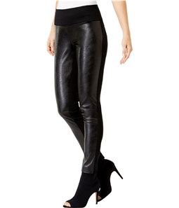 I-N-C Womens Faux Leather Casual Leggings
