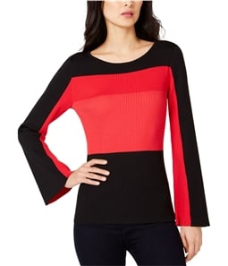 I-N-C Womens Colorblock Pullover Sweater