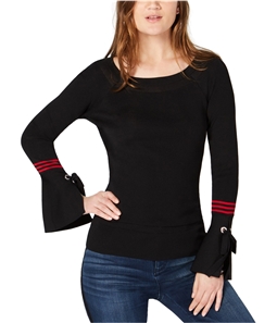 I-N-C Womens Stripe Sleeve Pullover Sweater