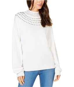 I-N-C Womens Stud Collar Pullover Sweater