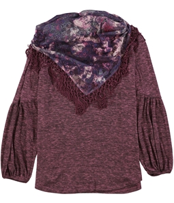 Style & Co. Womens Scarf Pullover Blouse