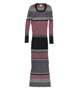 bar III Womens Striped Sweater Dress