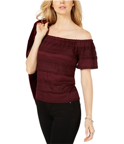 I-N-C Womens Lace Off the Shoulder Blouse