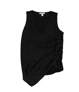 bar III Womens Faux-Wrap Sleeveless Blouse Top