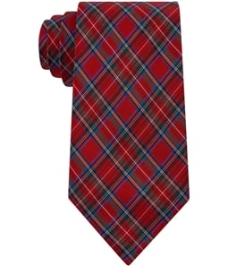 Club Room Mens Dress Shirt Plaid Self-tied Necktie
