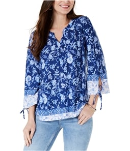Style & Co. Womens Floral Tunic Blouse