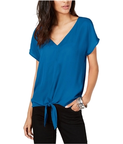 I-N-C Womens Tie Front Pullover Blouse