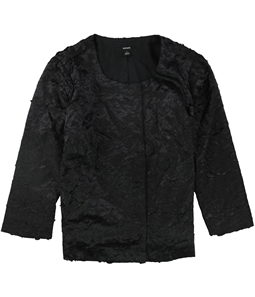Alfani Womens Textured Burron Front Jacket