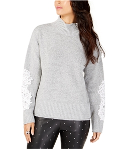 I-N-C Womens Laced Sleeve Knit Sweater