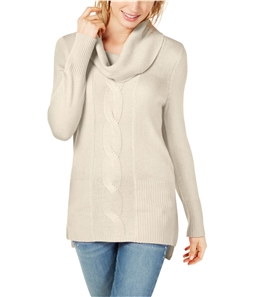 I-N-C Womens Cable Tunic Sweater