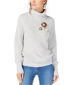 I-N-C Womens Brooch Pullover Sweater