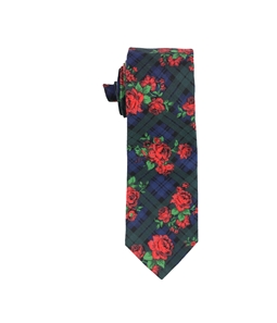 bar III Mens Rose Tartan Plaid Self-tied Necktie