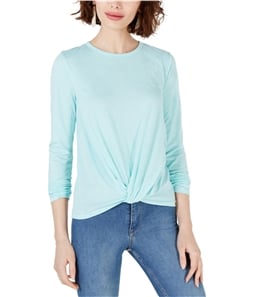 maison Jules Womens Knot Front Pullover Blouse