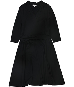 Charter Club Womens Knit 3/4-Sleeve Midi Dress