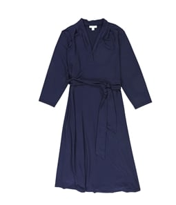 Charter Club Womens Knit 3/4-Sleeve Midi Dress