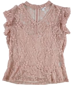 bar III Womens Lace Pullover Blouse