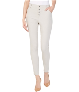 I-N-C Womens Exposed-Button Casual Trouser Pants