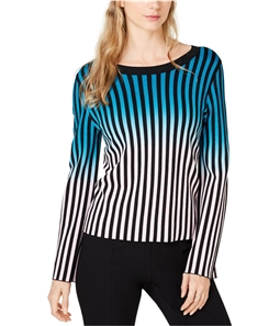 I-N-C Womens Ombre Stripe Pullover Sweater