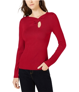 I-N-C Womens Neckline Twist Pullover Sweater