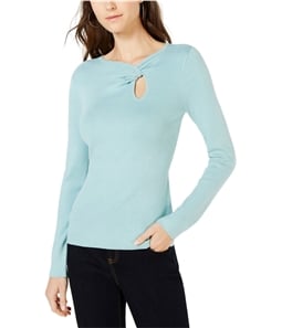 I-N-C Womens Neckline Twist Pullover Sweater