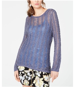 I-N-C Womens Open Knit Pullover Sweater