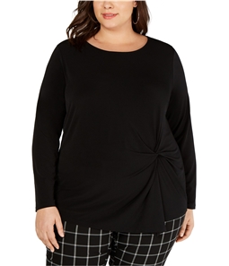I-N-C Womens Twist Pullover Blouse