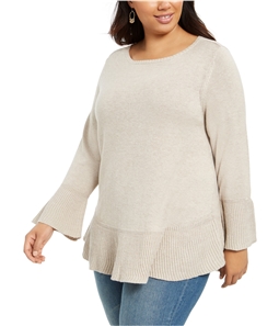 Style & Co. Womens Ruffle-Hem Pullover Sweater