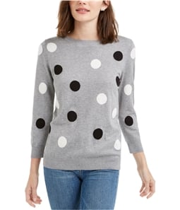 maison Jules Womens Dot Pullover Sweater