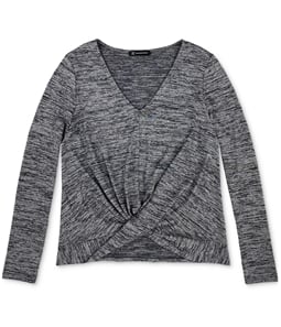 I-N-C Womens Twist Front Pullover Blouse