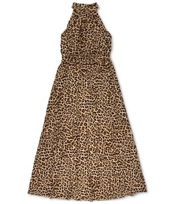 I-N-C Womens Cheetah Print Maxi Dress