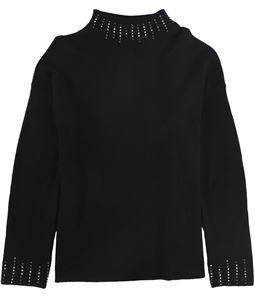 Alfani Womens Embellished High Neck Pullover Sweater