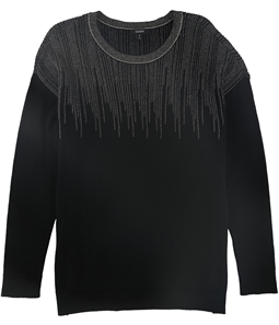 Alfani Womens Embellished-Yoke Pullover Sweater