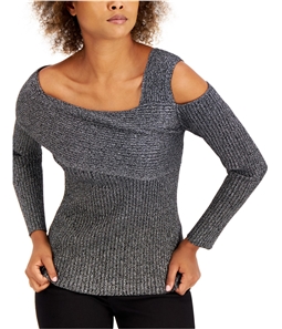 I-N-C Womens Shimmer Pullover Sweater