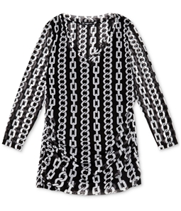 I-N-C Womens Chain Link Pullover Blouse