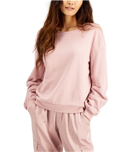 I-N-C Womens Embellished-Sleeve Sweatshirt