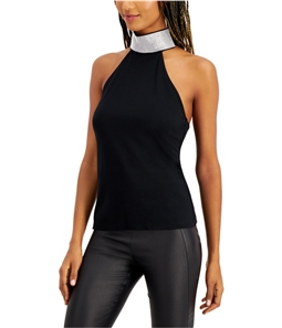 I-N-C Womens Glam Outpost Halter Top Shirt