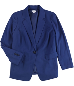 bar III Womens Solid One Button Blazer Jacket
