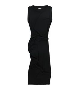 bar III Womens Ruched Midi Sheath Dress