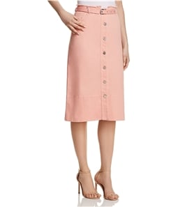 Elizabeth and James Womens Button-Front Denim Skirt