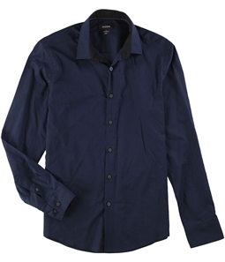 Alfani Mens Long Sleeve Button Up Shirt
