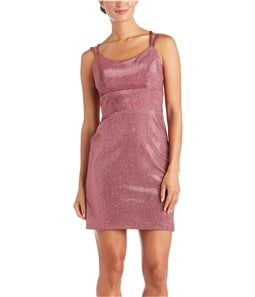 Morgan & Co Womens Shimmer Bodycon Dress
