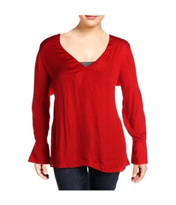 City Chic Womens Cuff Pullover Blouse