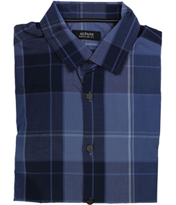 Alfani Mens Plaid LS Button Up Shirt