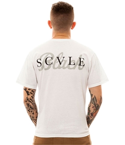 Black Scale Mens The Rebel X Script X Logotype Graphic T-Shirt